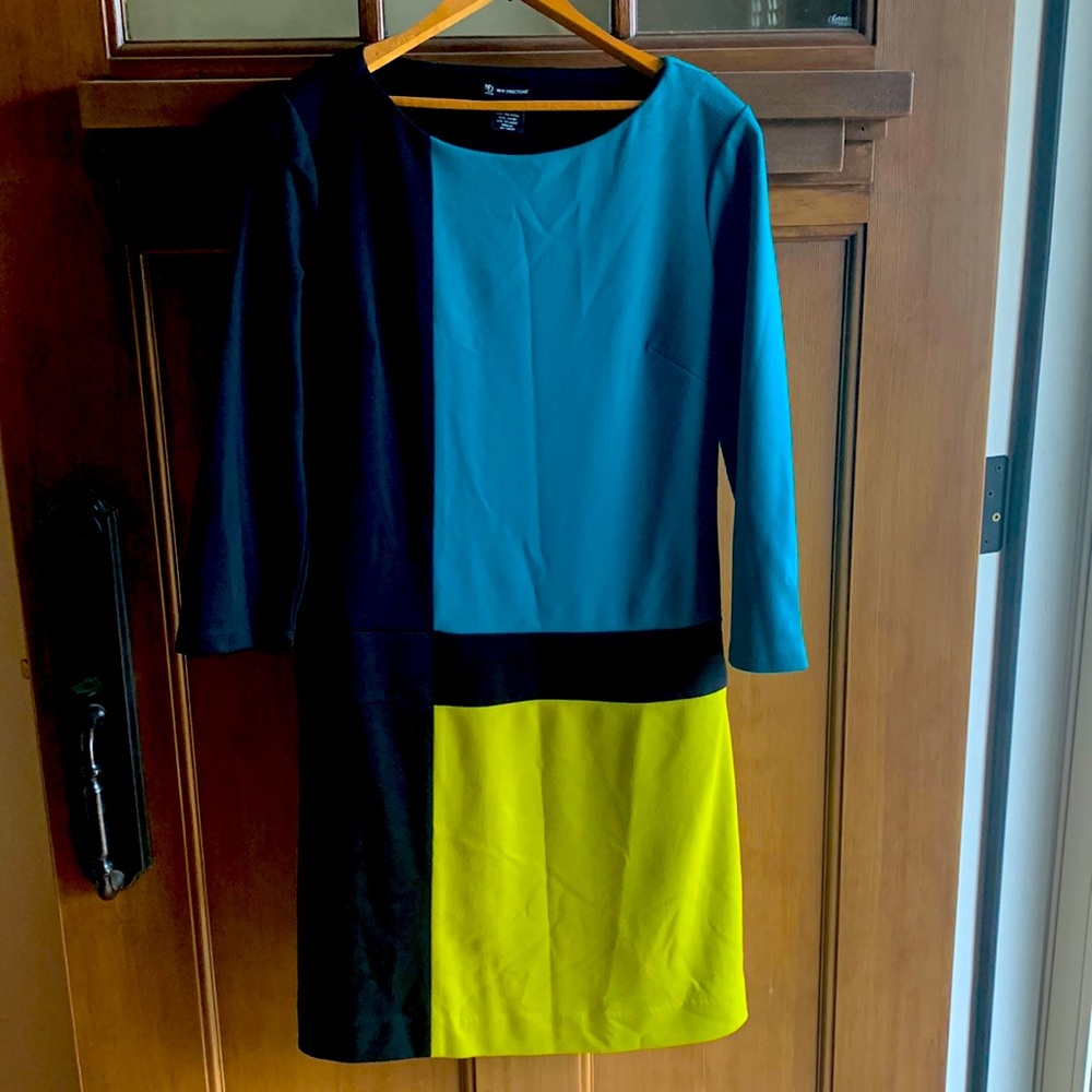 Long sleeve Color Block Dress by New Direction